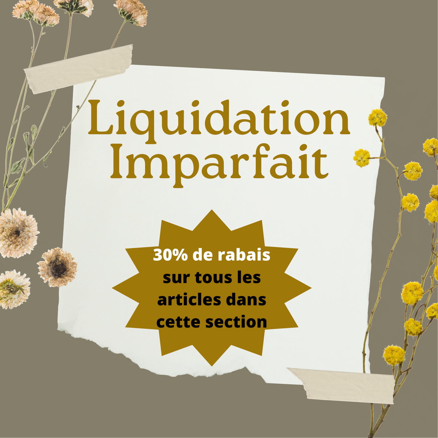 Liquidation / Imparfait