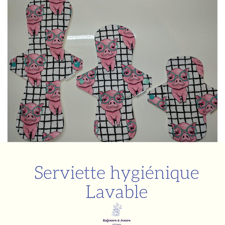Serviettes hygiéniques lavable (SHL)