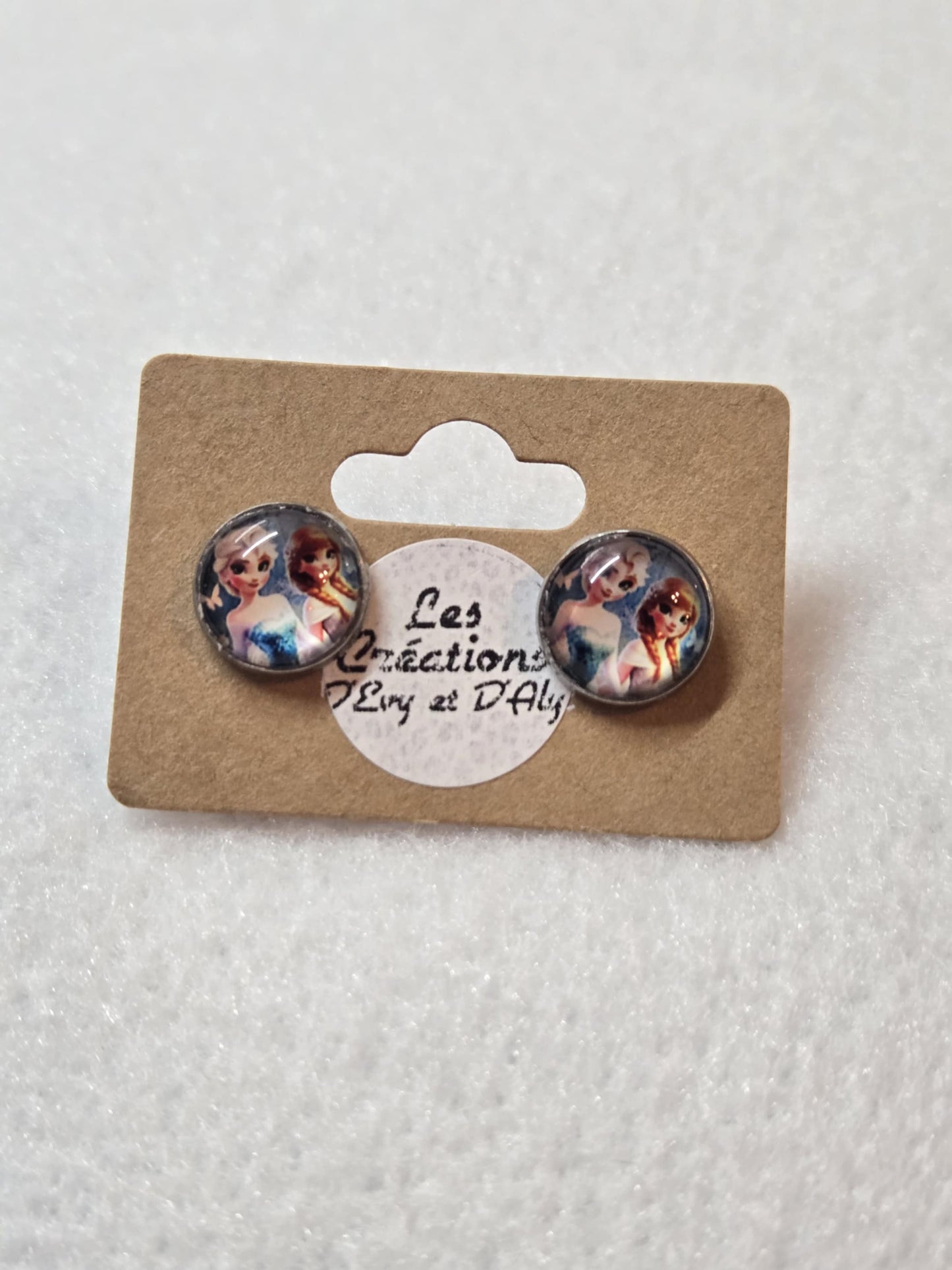 Boucles d'oreille d'Evy - Elsa et Anna