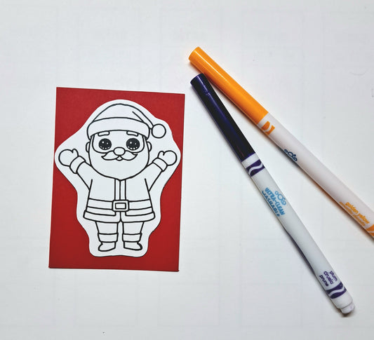 Aimant à colorier - Père Noël