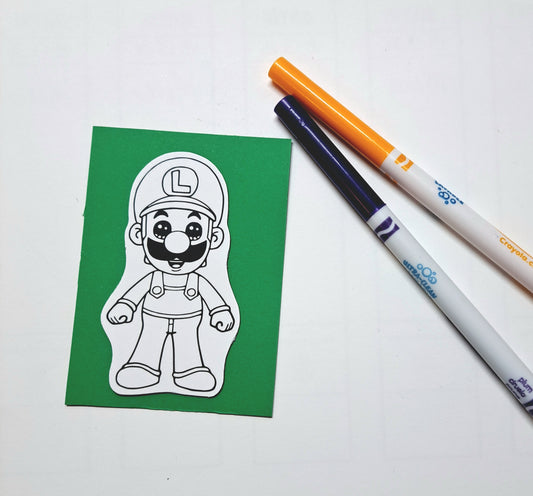 Aimant à colorier - Luigie