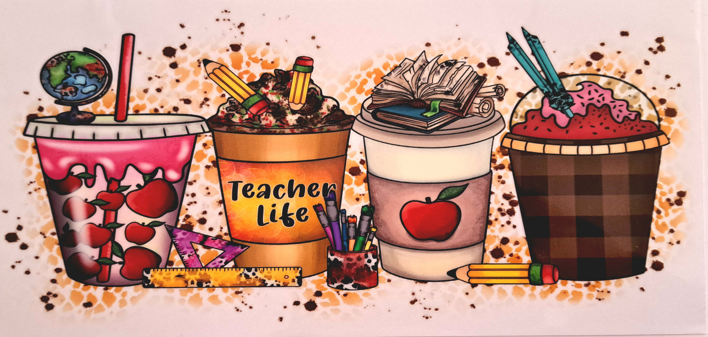 Verre avec paille - Teacher life