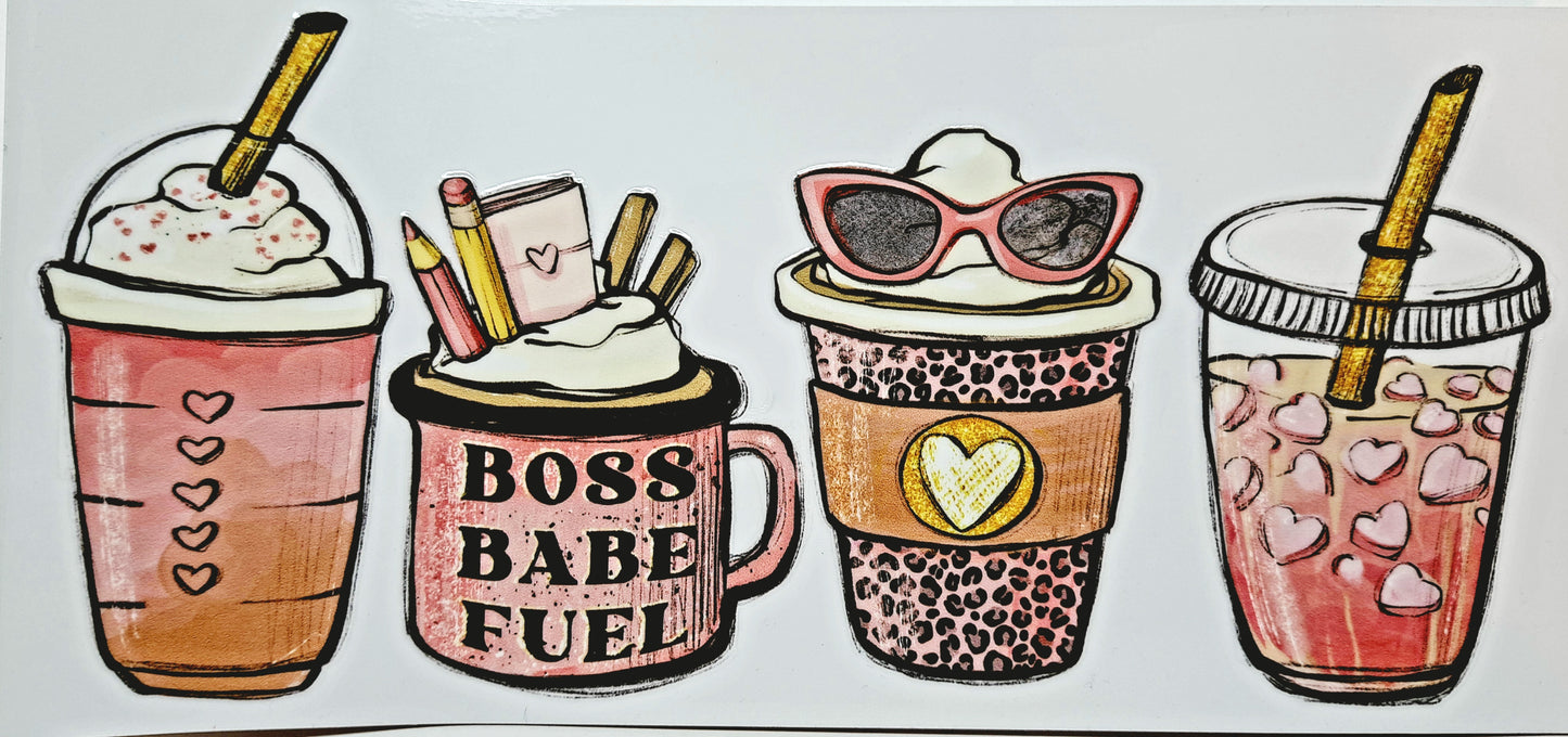 Verre avec paille - Boss, Babe Fuel