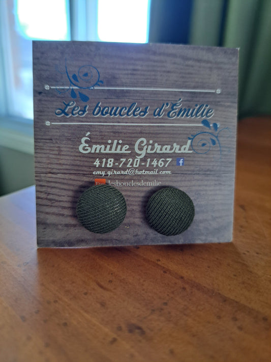 Boucles d'oreilles - Vert forêt