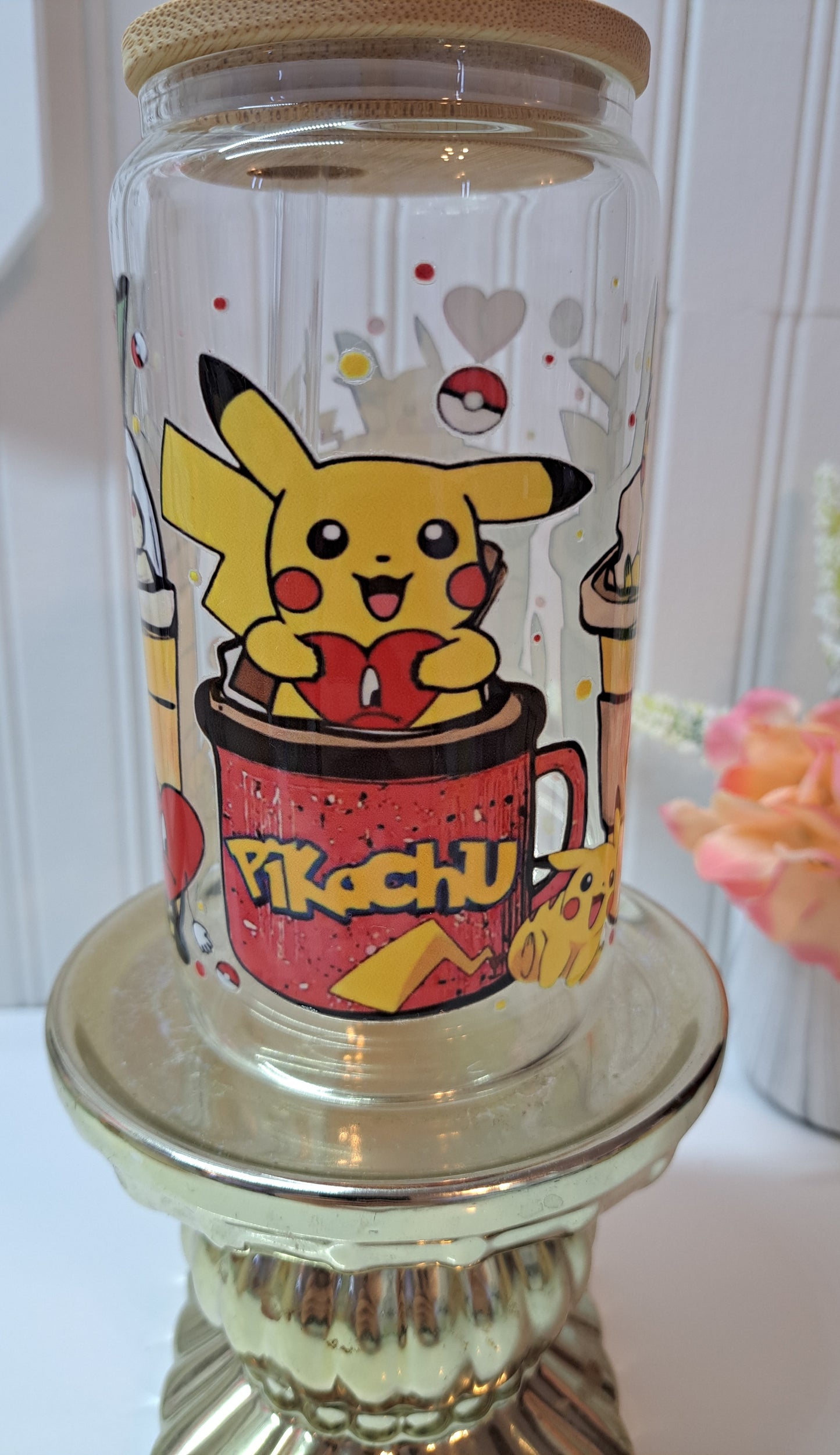 Verre avec paille - Pikachu