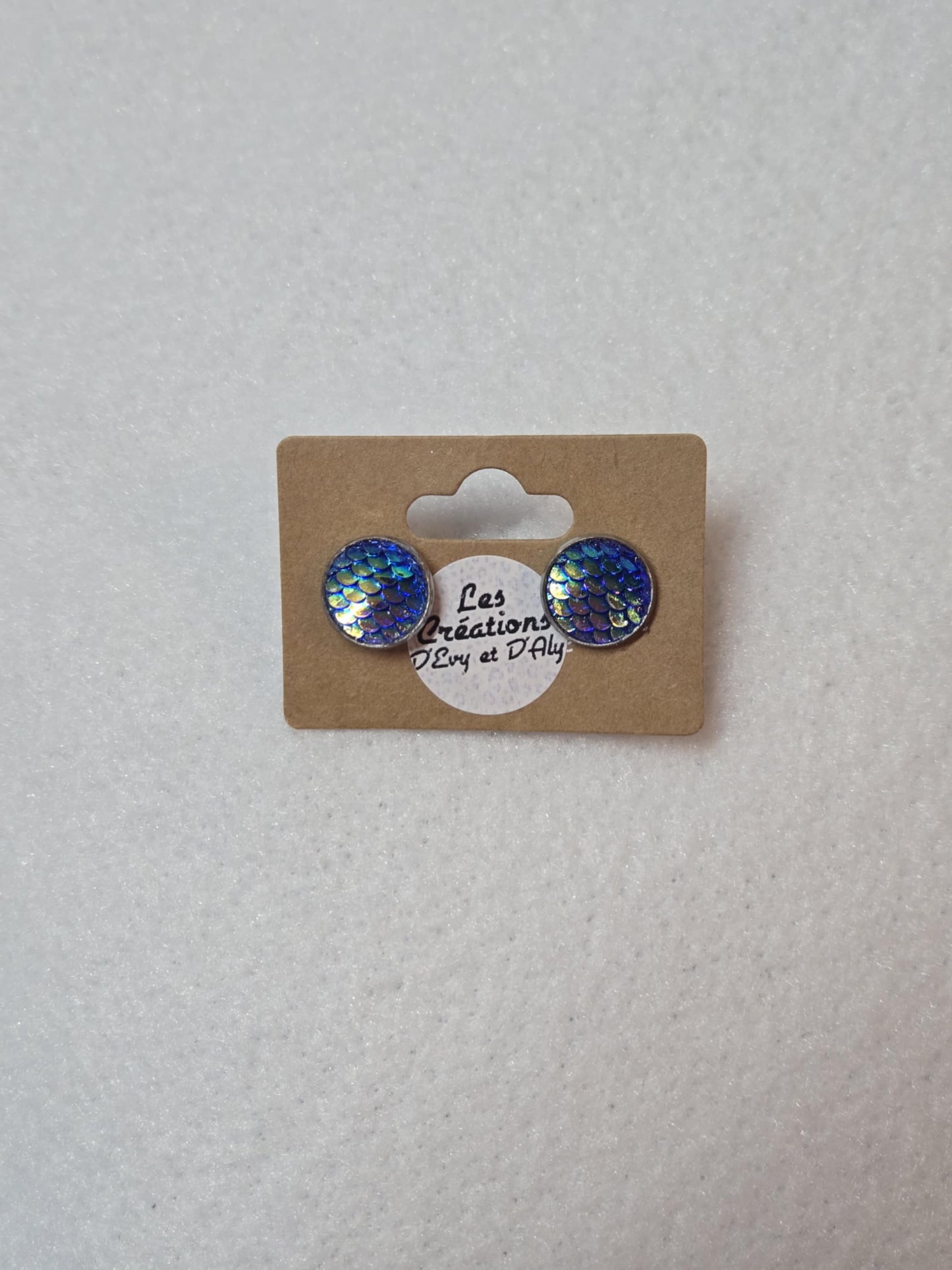 Boucles d'oreille d'Evy - Écailles de tortue