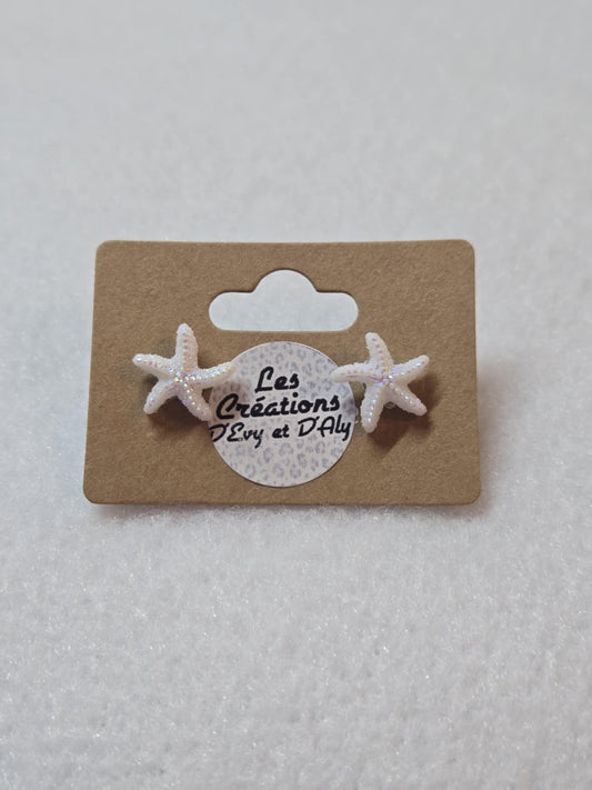 Boucles d'oreille d'Evy - Étoile de mer