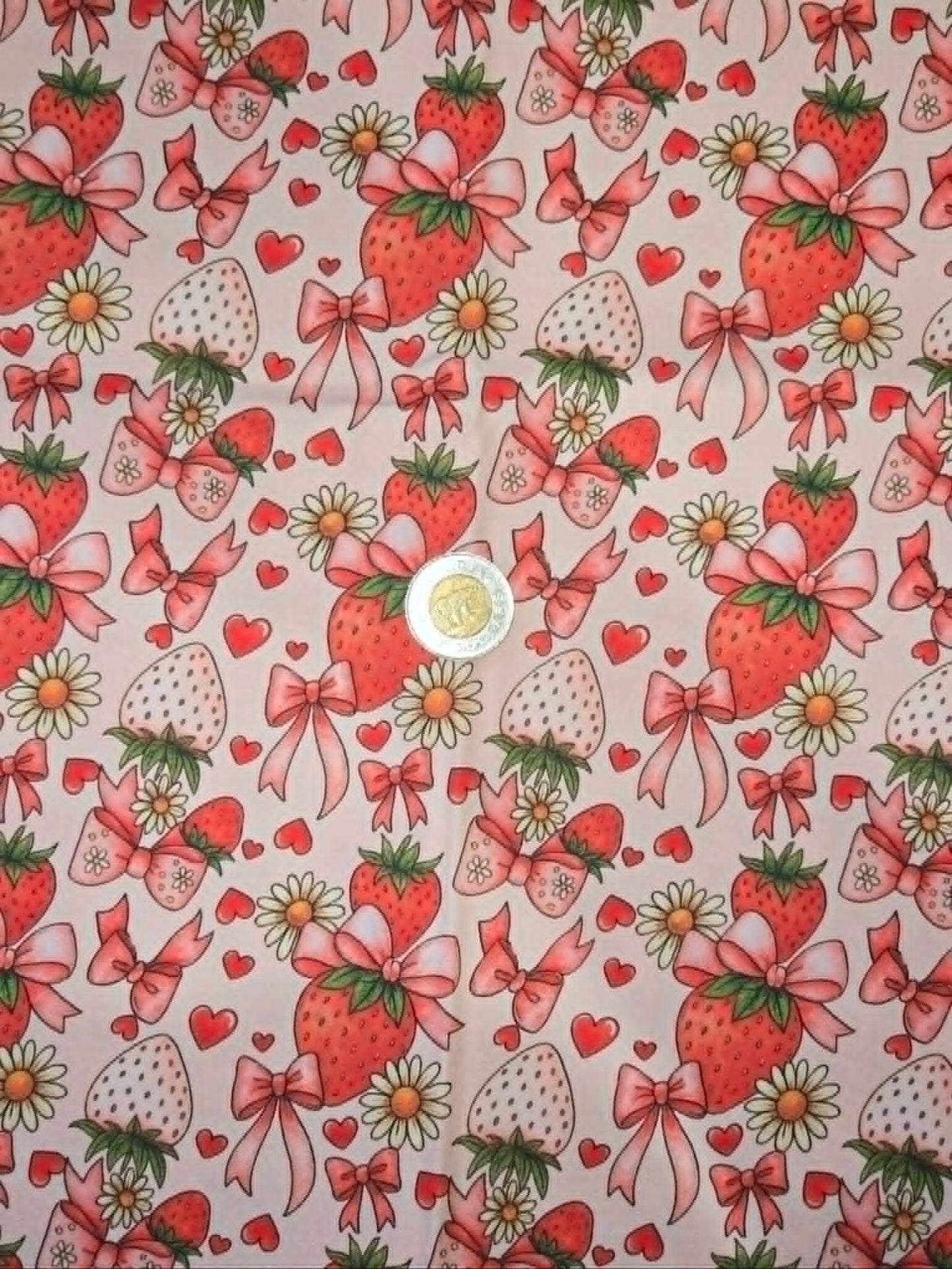 Coton - Fraise boucle