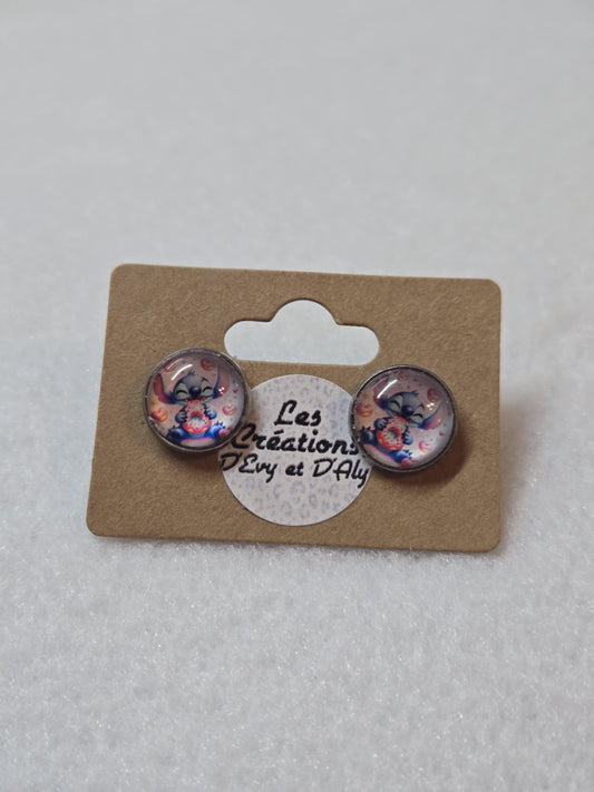 Boucles d'oreille d'Evy - Stitch