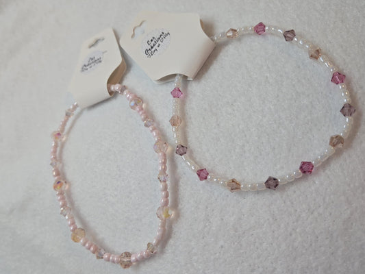 Chaine de cheville en crystaux