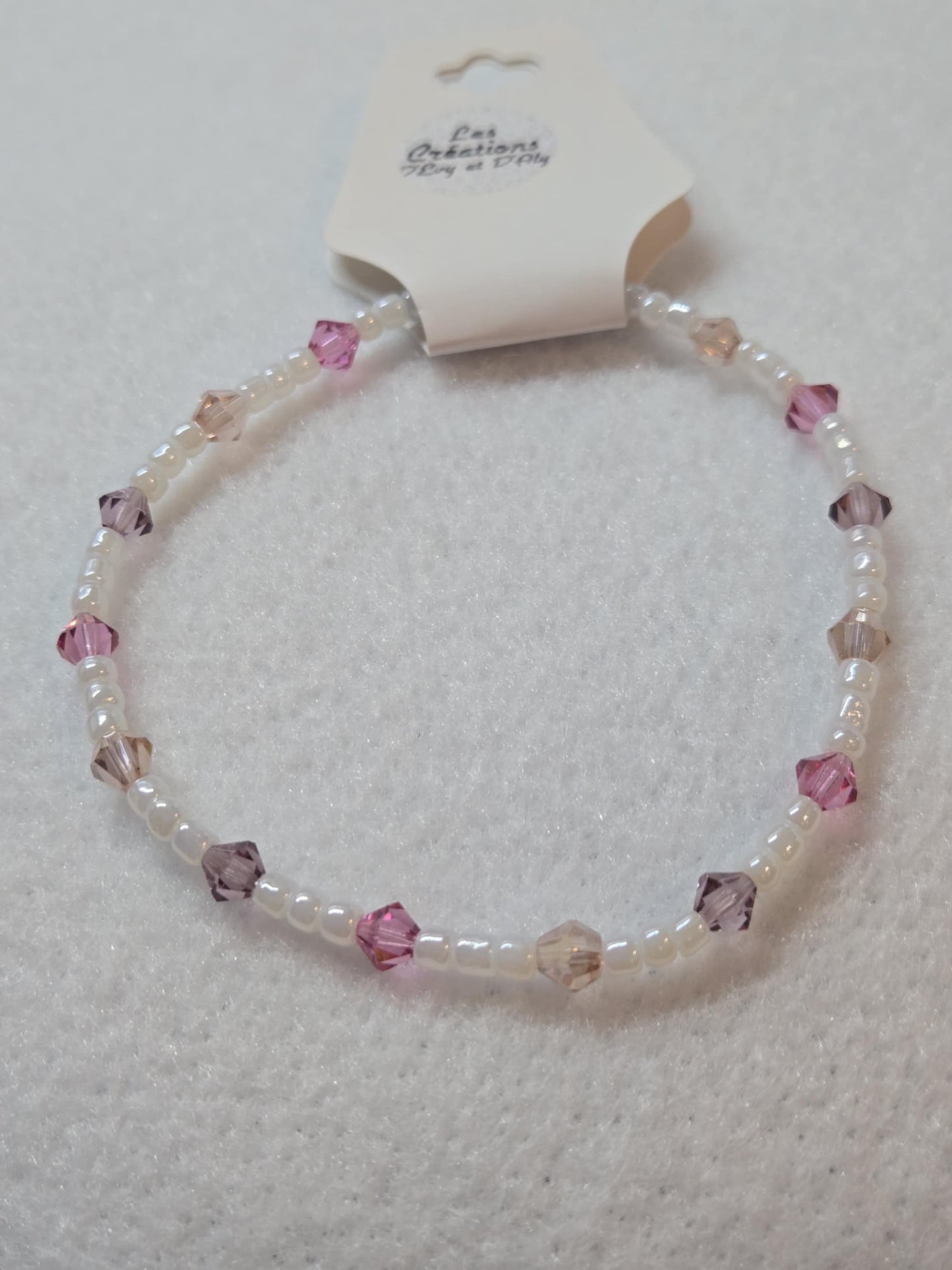 Chaine de cheville en crystaux
