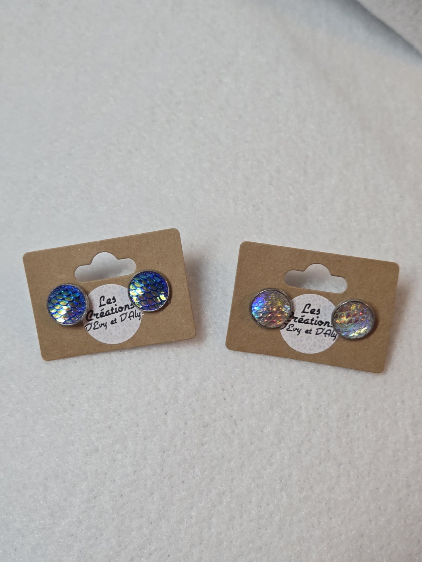 Boucles d'oreille d'Evy - Écailles de tortue