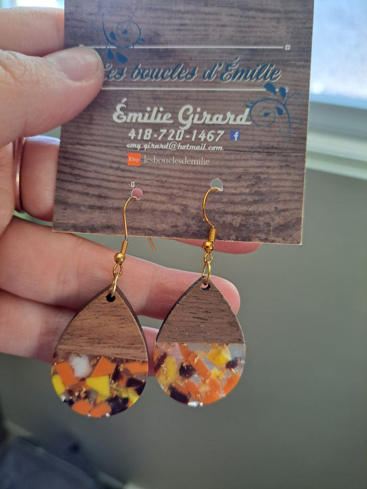 Boucles d'oreilles - Automnale