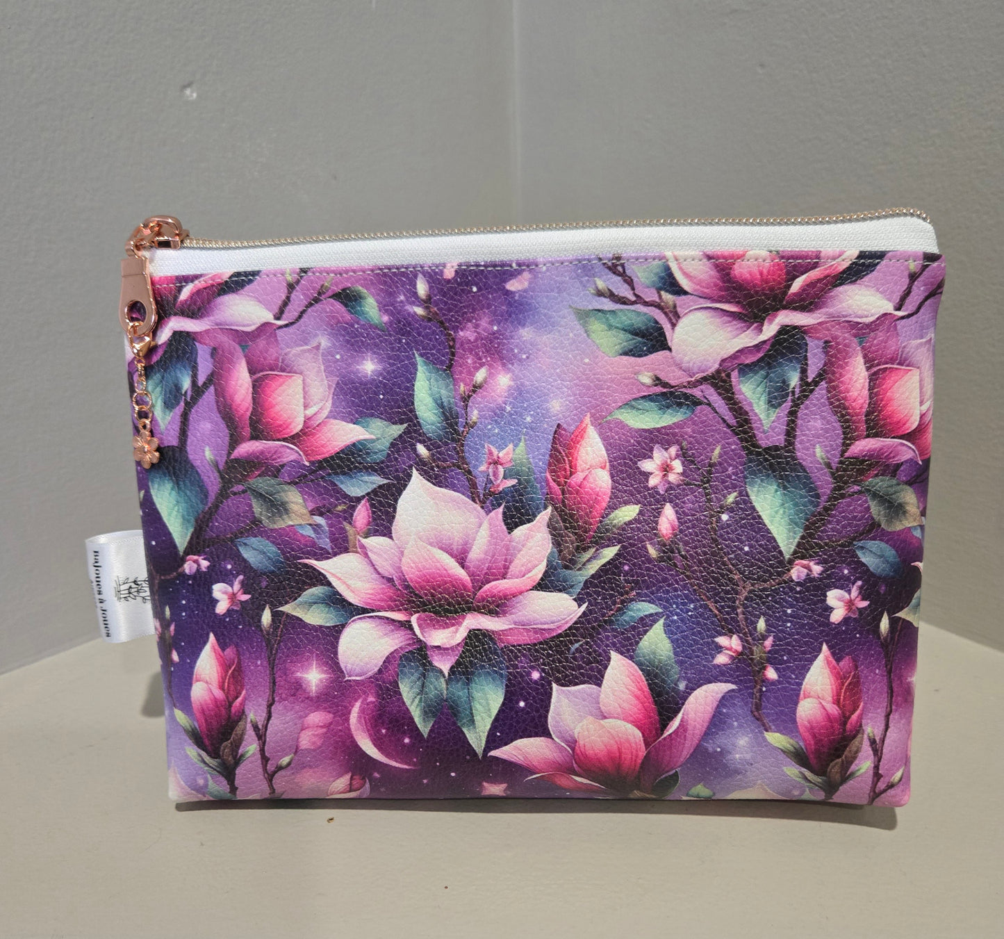 Trousse en cuirette - Fleur