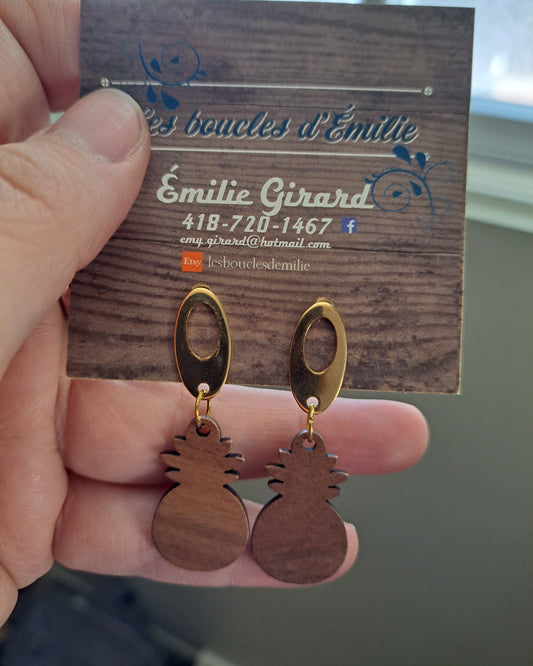 Boucles d'oreilles - Ananas