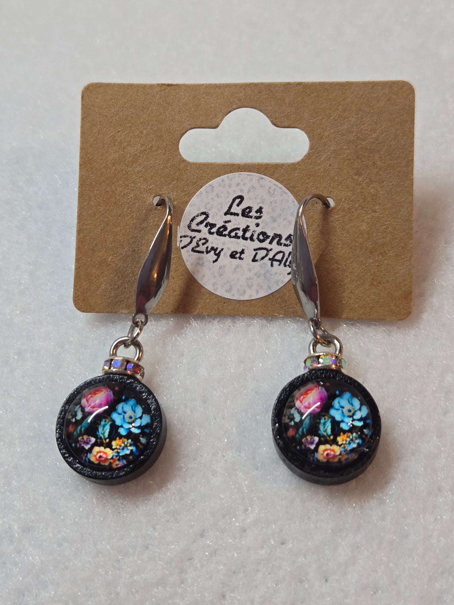 Boucles d'oreilles d'Evy- Pendante