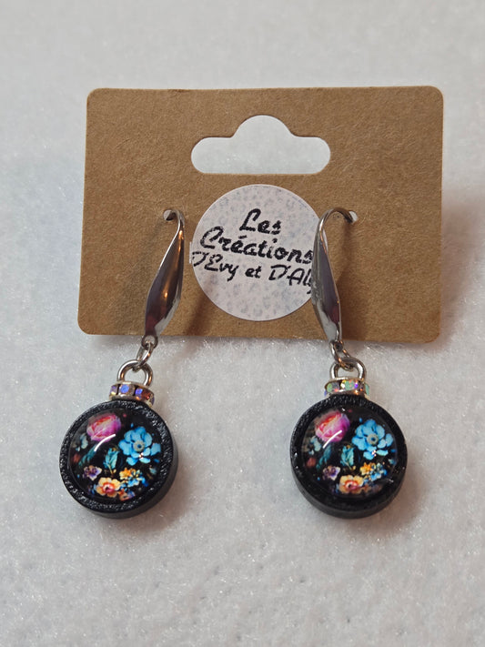 Boucles  d'oreilles d'Evy- Pendante