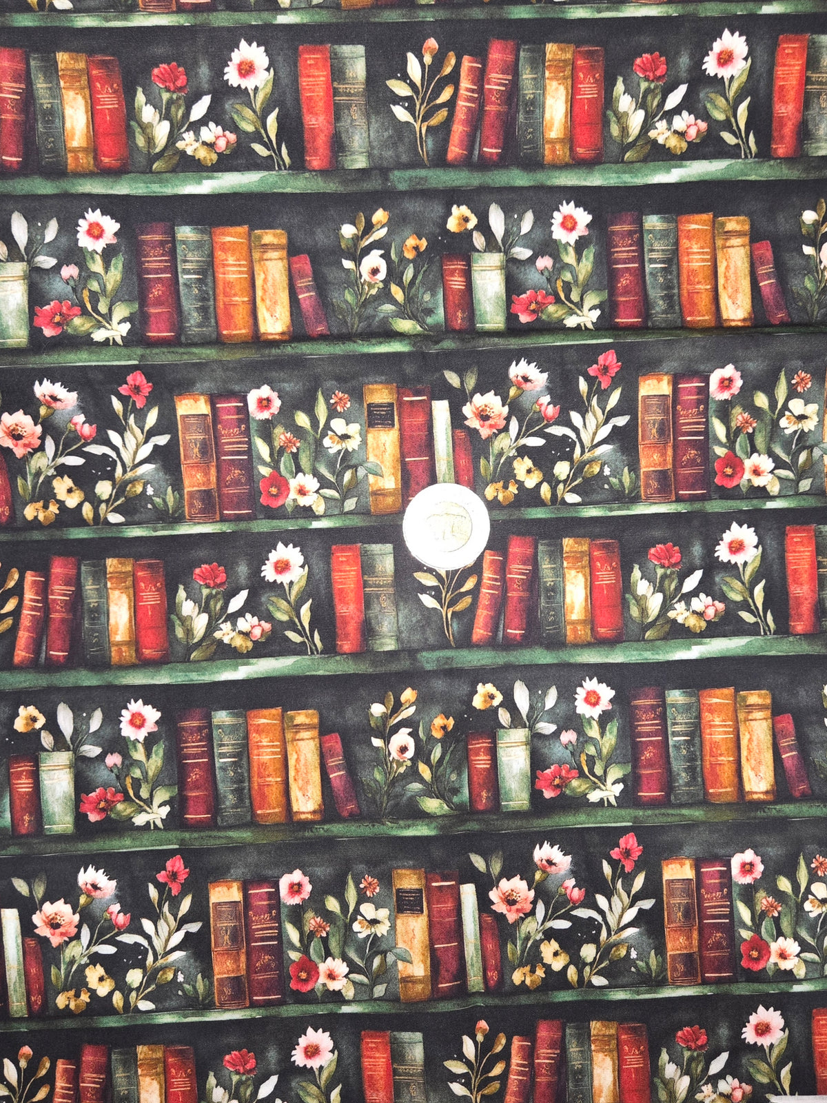 Coton - livres et fleurs