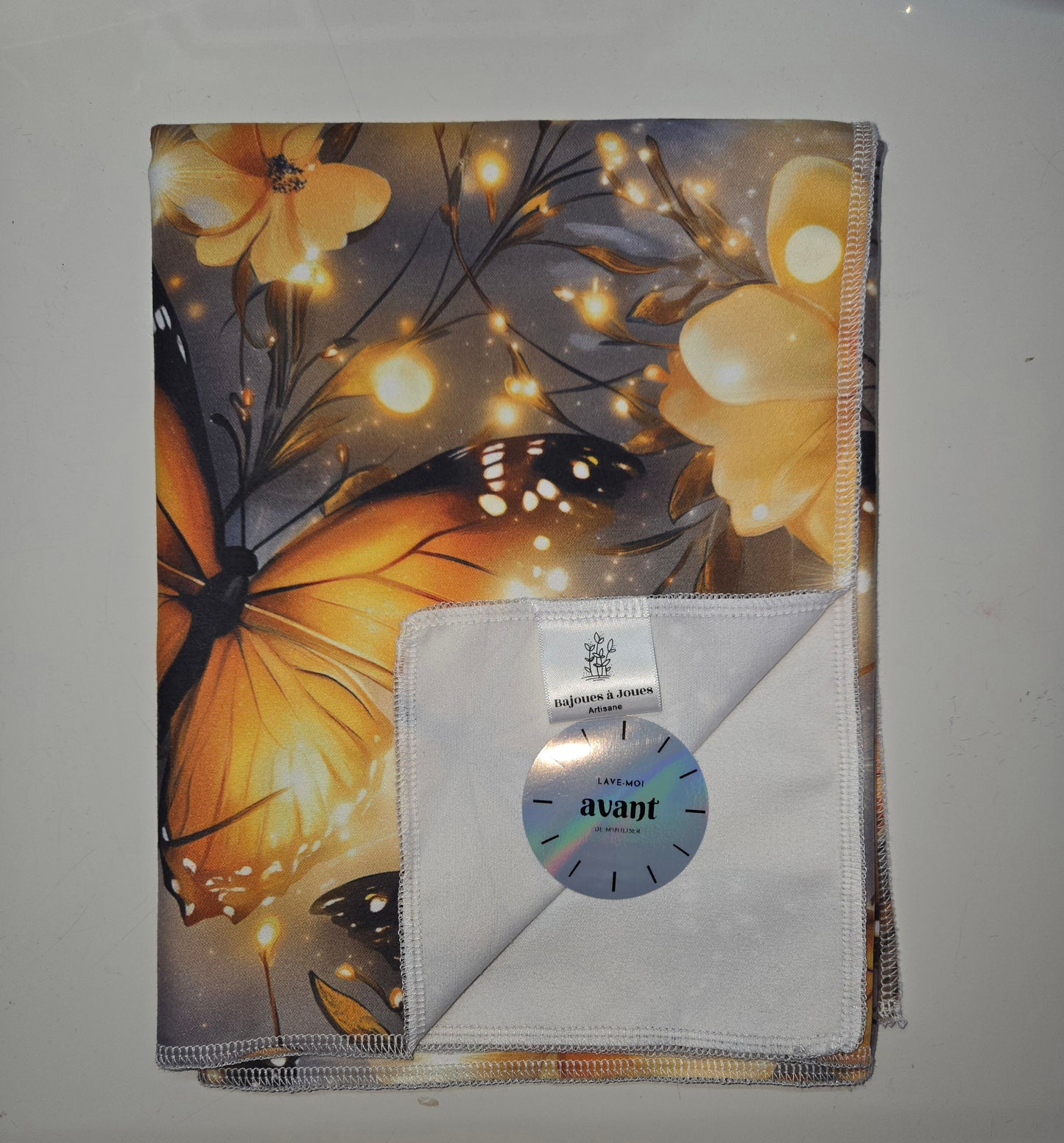 Linges à vaisselle - Papillons jaune