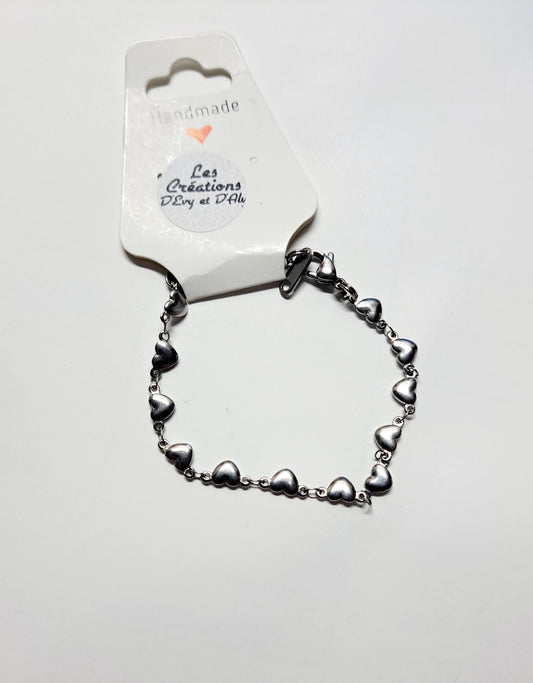 Bracelet - Coeur argent