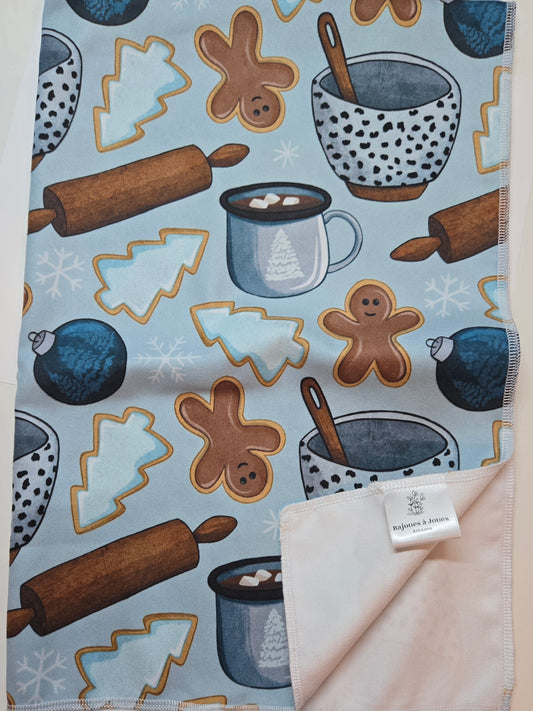 Linges à vaisselle - Chocolat chaud et pain d'épice