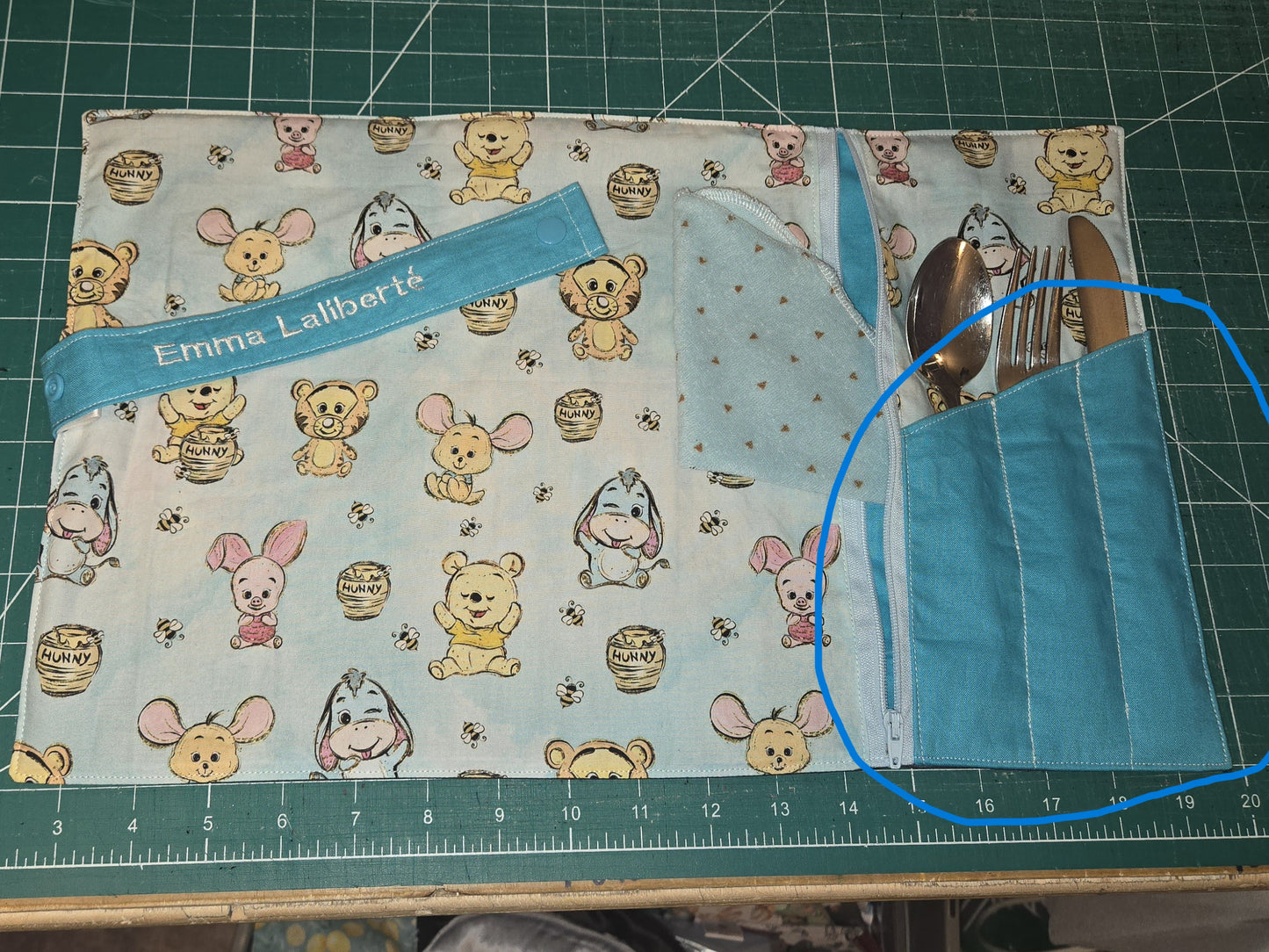 Reusable Placemat ON REQUEST, with pocket