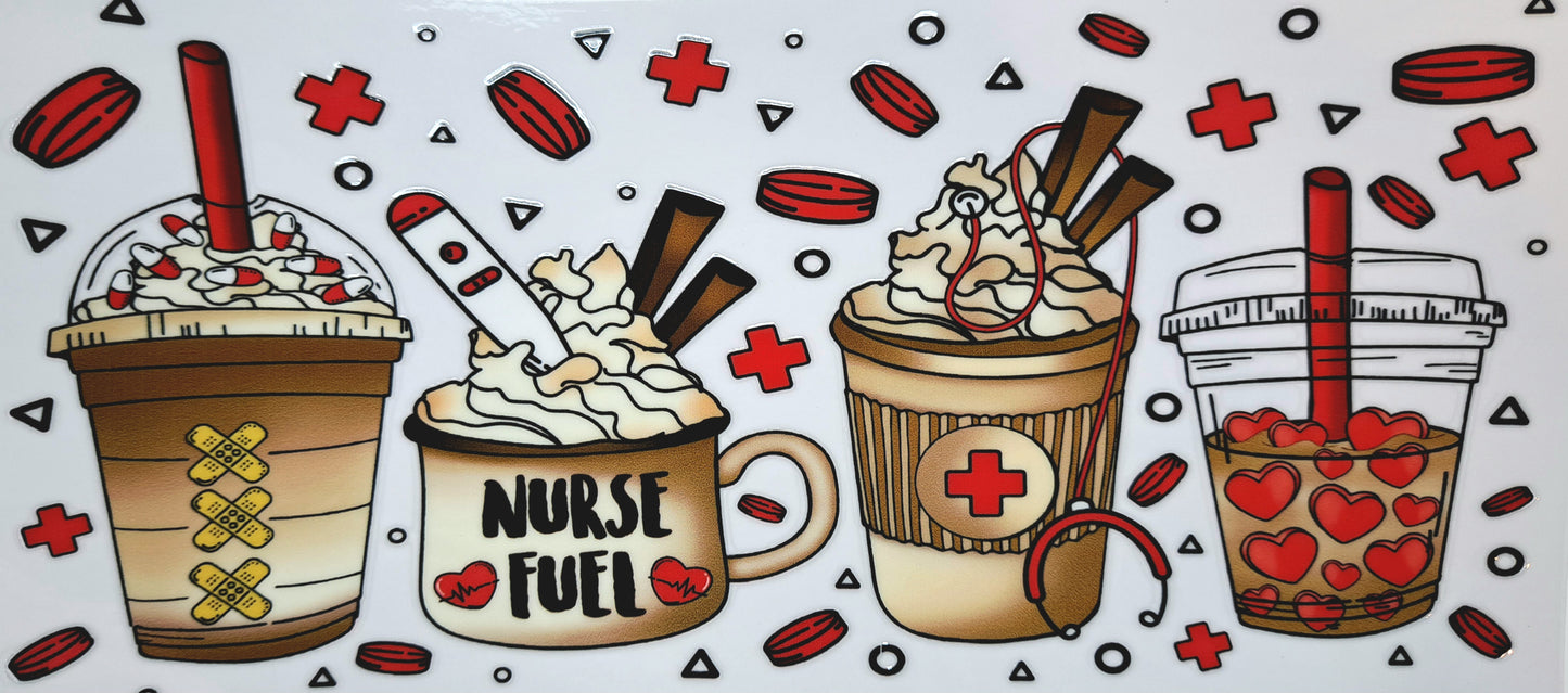 Gobelet en verre avec paille - Nurse Fuel