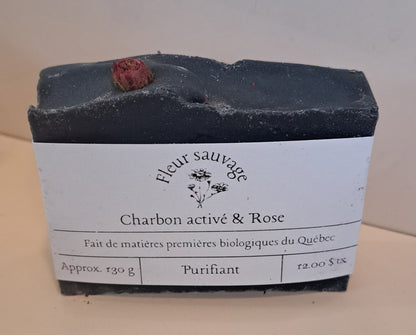 Savon Putifiant - Charbon activé  & Rose