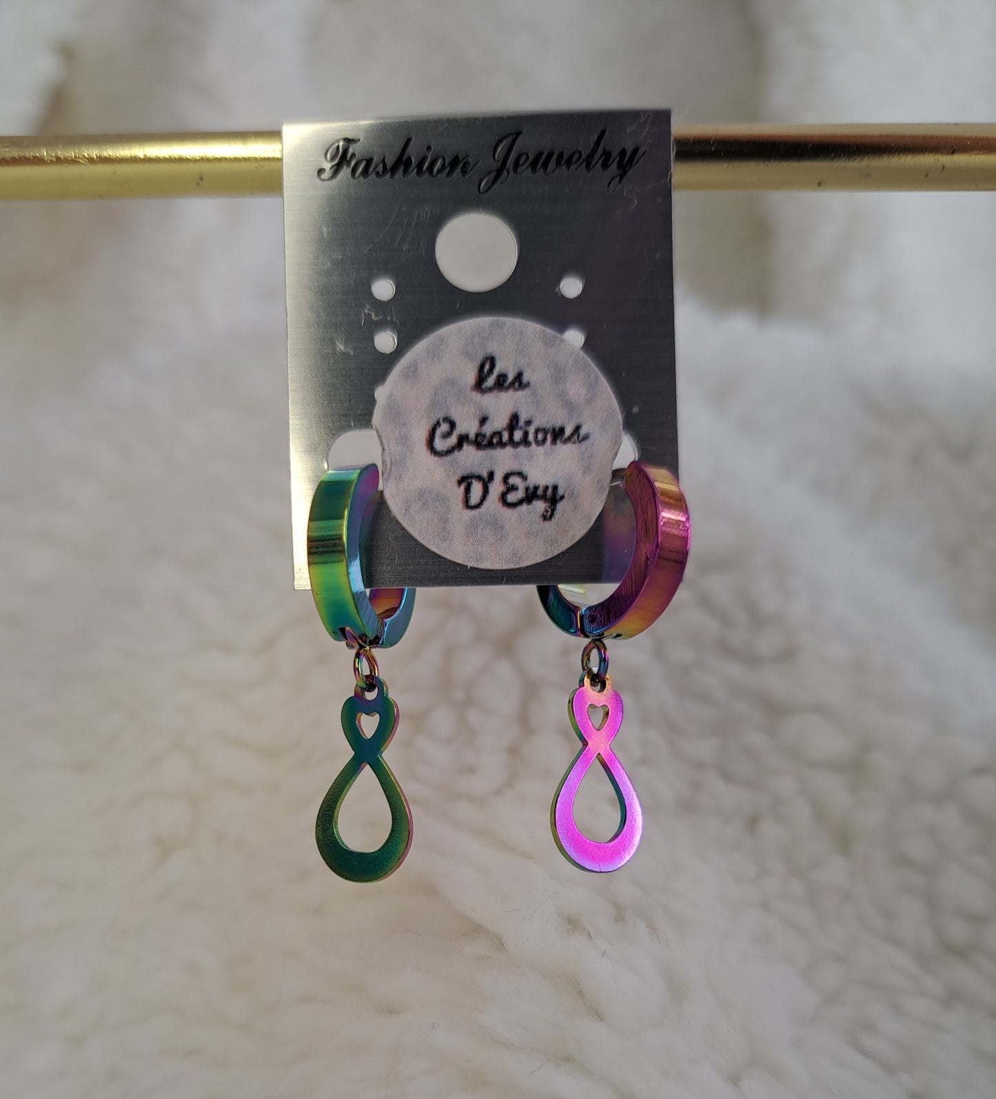 Boucles D'oreille d'Evy - pendante multicolore