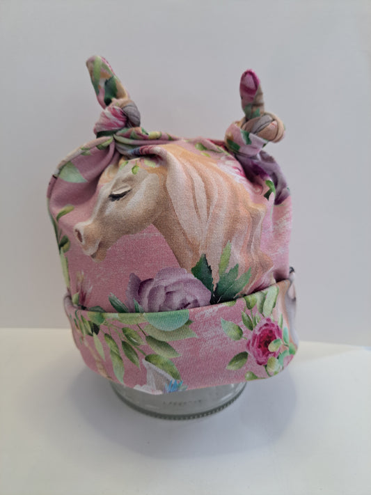 Bonnet bébé  0-3 mois - Licorne