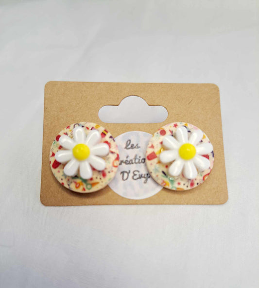 Boucles D'oreille d'Evy - Les Marguerites