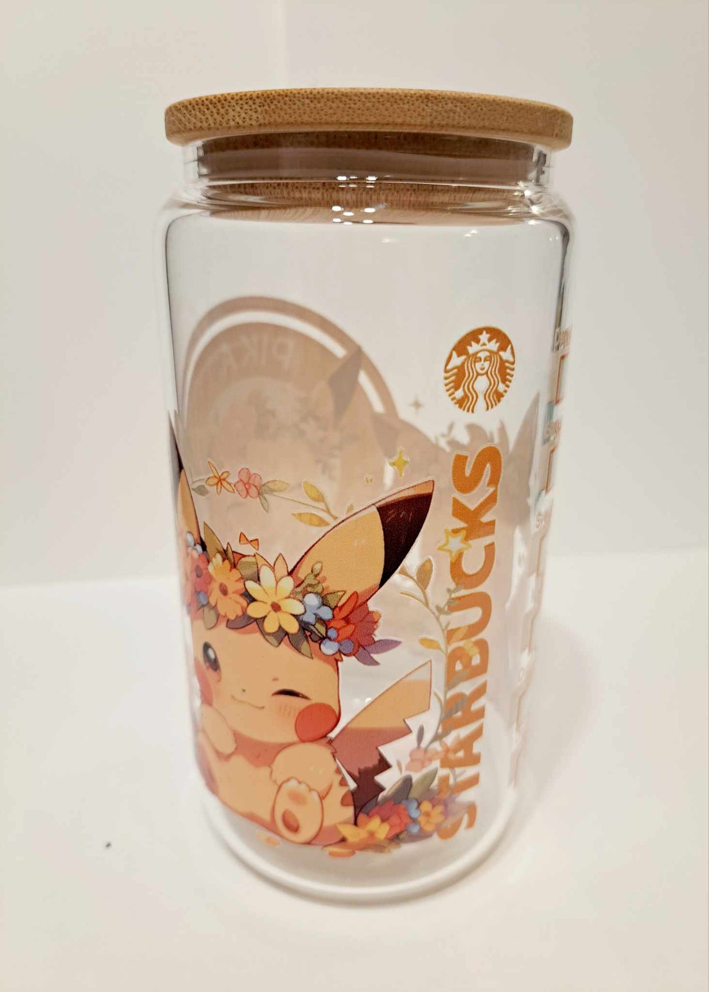 Gobelet en verre avec paille - Pikachu Starbucks