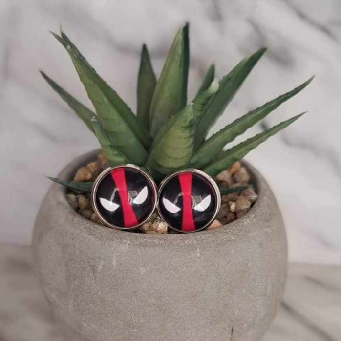 Boucles d'oreilles en acier inoxydable - Dead pool