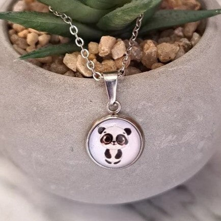 Collier en acier inoxydable - Panda