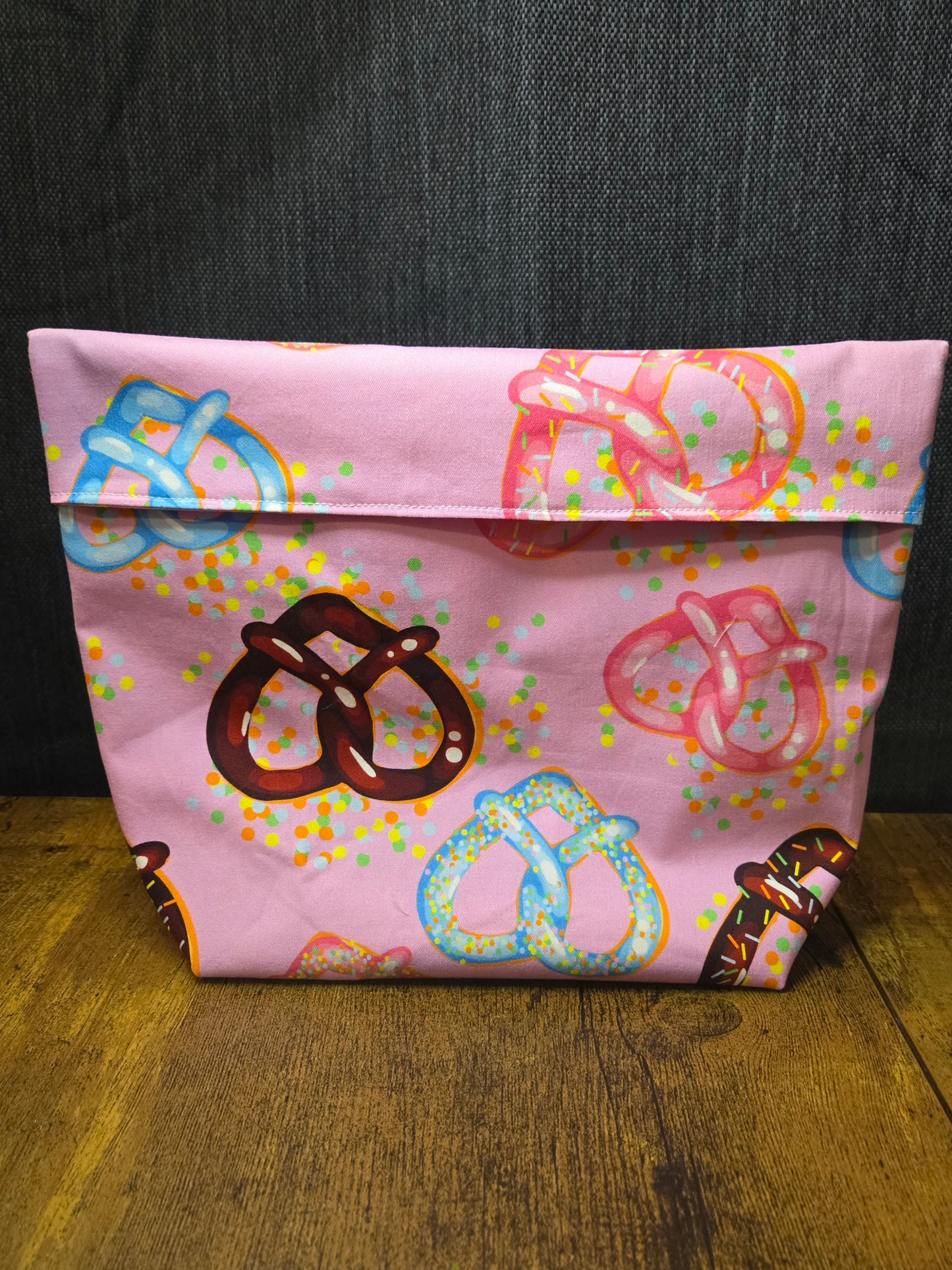 Sac à cuisson de maïs soufflé réutilisable - Bretzel sucré