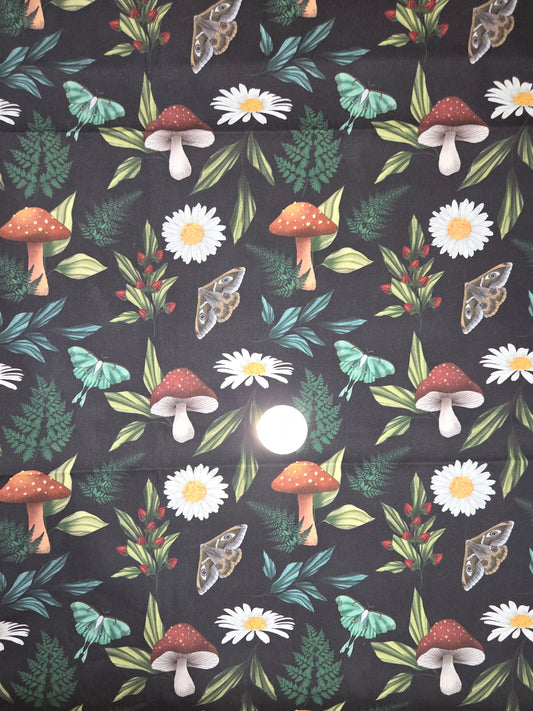 Coton - Champignon et marguerite