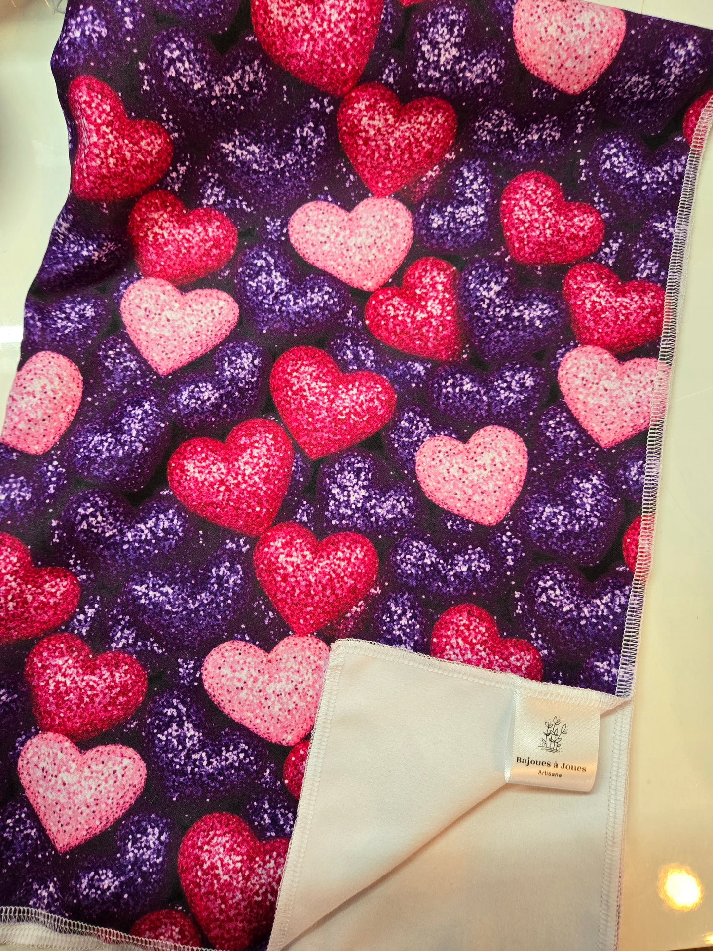 Linges à vaisselle - Coeur brillant