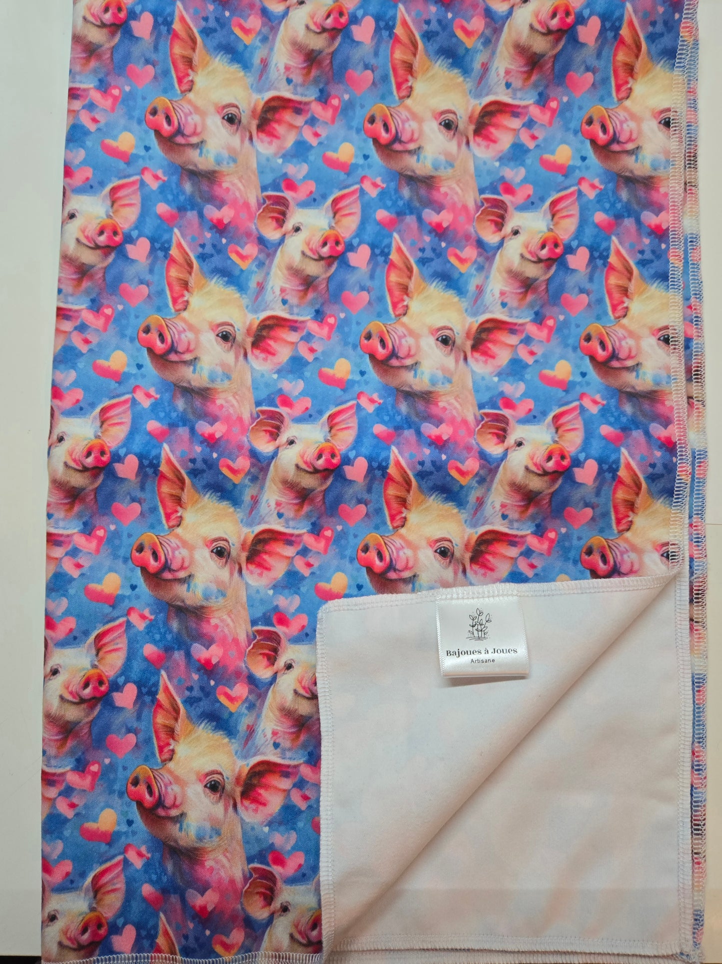 Linges à vaisselle - Cochon rose