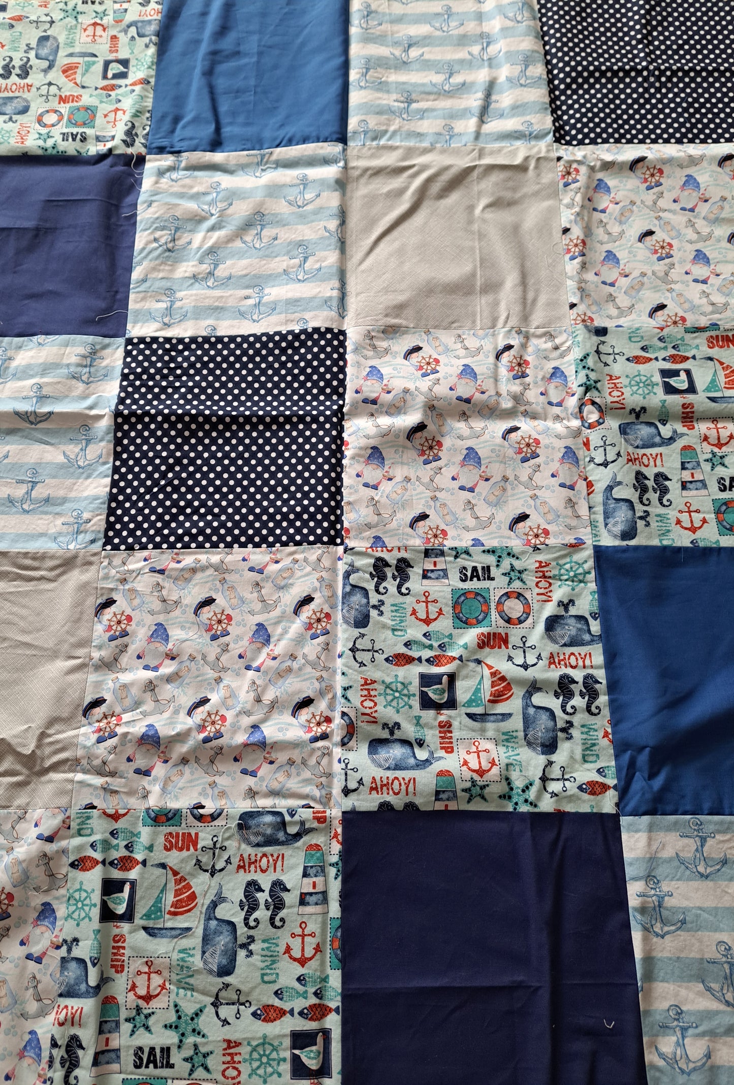 Panneau de couverture pour bébé - nautique, marin