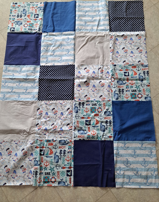 Panneau de couverture pour bébé - nautique, marin