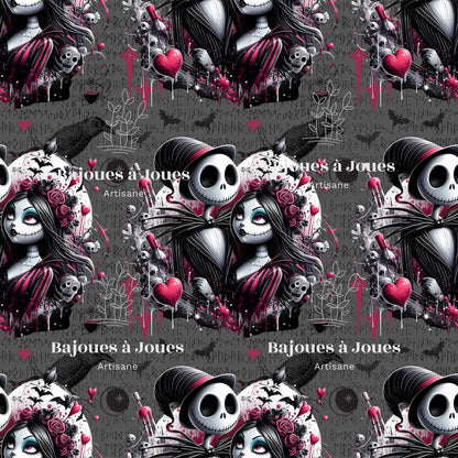 Serviette à main - Jack et Sally EXCLUSIF
