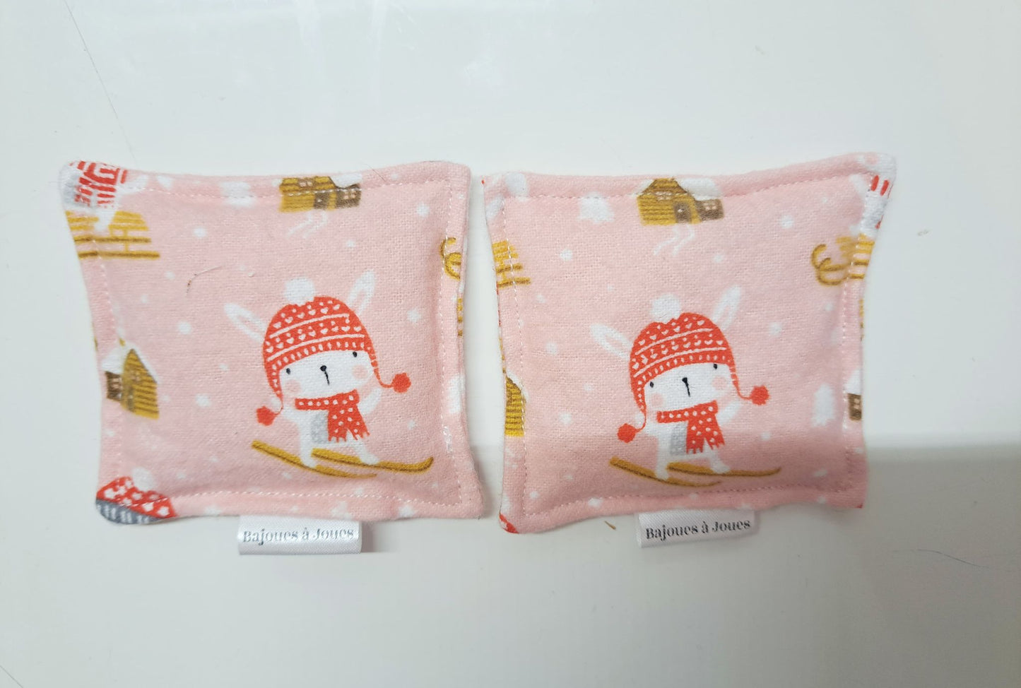 Reusable hand warmers, rice hand warmers, set of two (2)