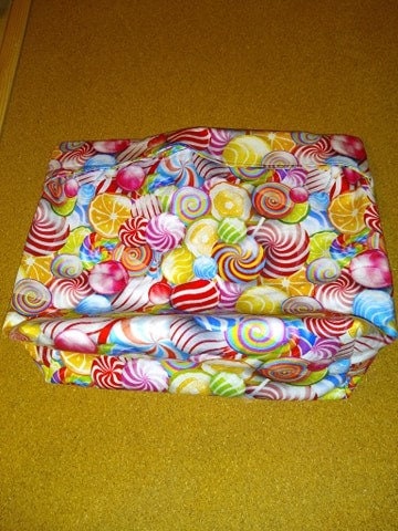 Reusable, washable popcorn bag (popcorn) ready to go