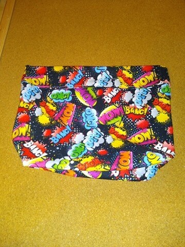 Reusable, washable popcorn bag (popcorn) ready to go